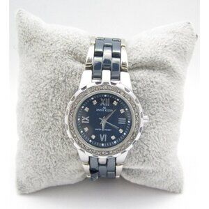 Women Anne Klein Quartz Ceramic Analog 28mm Watch (H975) "New Battery" "Issue"